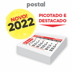 500 UNI. CALENDARIO /BLOCO DE CALENDARIO / POSTAL 80X80MM Apergaminhado 56g Tam. da arte: 80x80 - Tam. final: 80x80 2x0 Sem verniz Corte Reto Qtde: 500Unid.
