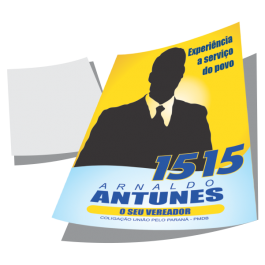 Qtde: 10.000Unid. Panfleto / Flyers / Folhetos / Couchê 80g / 4x0 cor / 150x105MM Couchê 80g Tam. da arte: 150x105 - Tam. final: 147x102 4x0 Sem verniz Corte Reto Qtde: 10.000Unid.