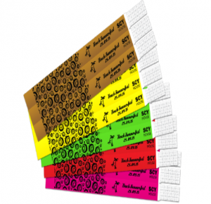 Pulseira Personalizada - A partir de 100 unid. 0,45 centavos 235mm x 20mm material tyvek 235mm x 20mm 4x0   